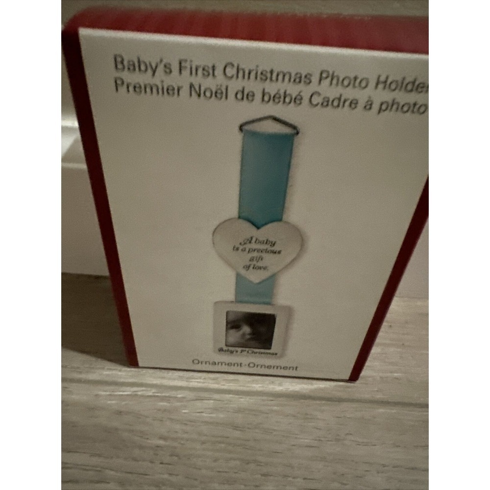American Greetings Baby's First Christmas Ornament Frame‎ Photo Charm 213